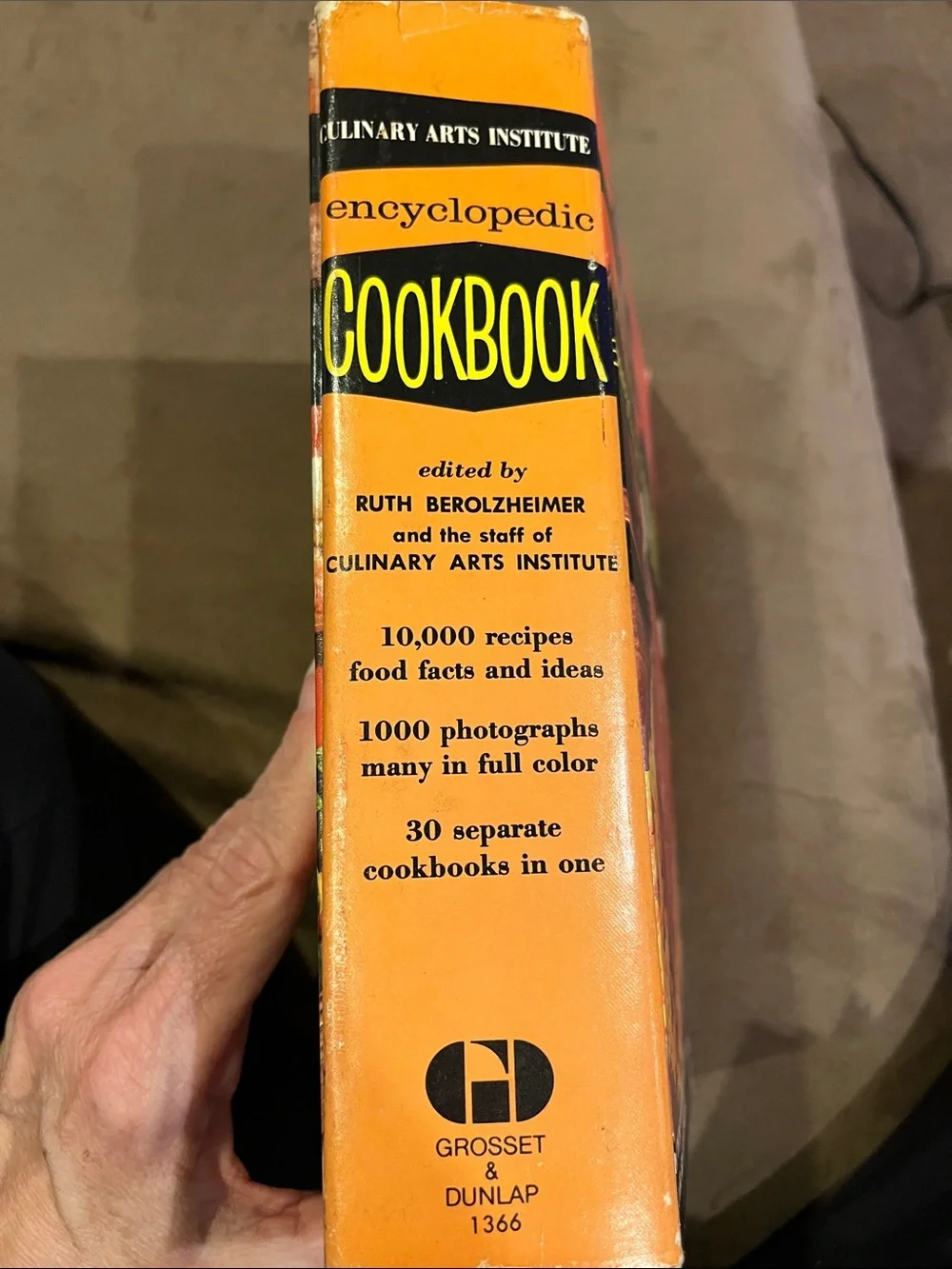Culinary Arts Encyclopedic Cookbook - hardcover vintage